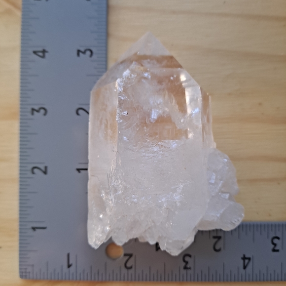 Medium Size Clear Quartz Crystal Point - Picture 7 of 8